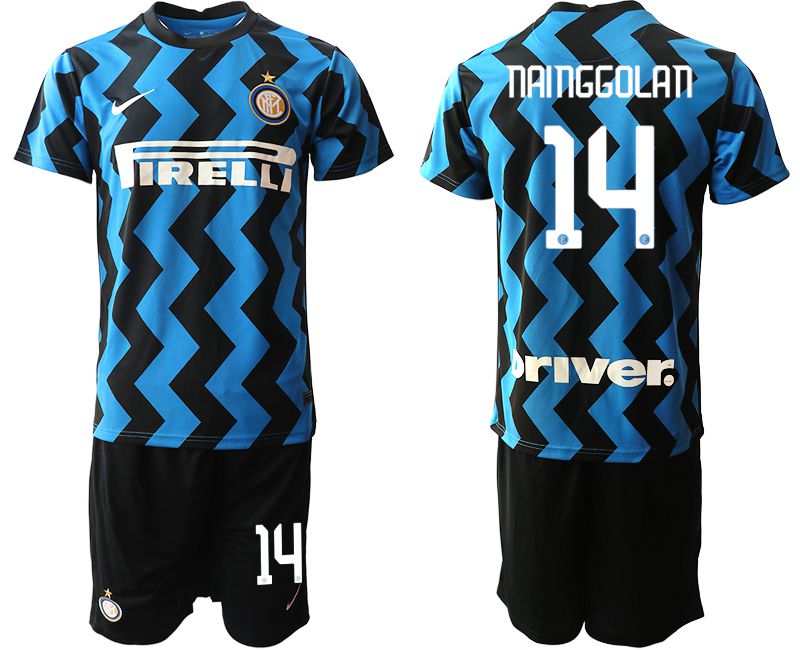 Men 2020-2021 club Inter milan home #14 blue Soccer Jerseys